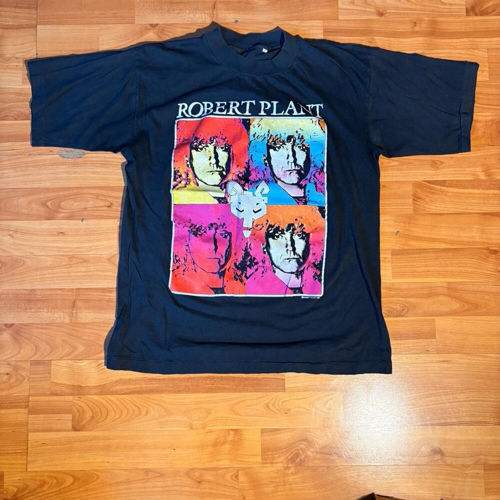 1990 Robert Plant Manic Nirvana Tour Single Stitch Rock Band Tee XL